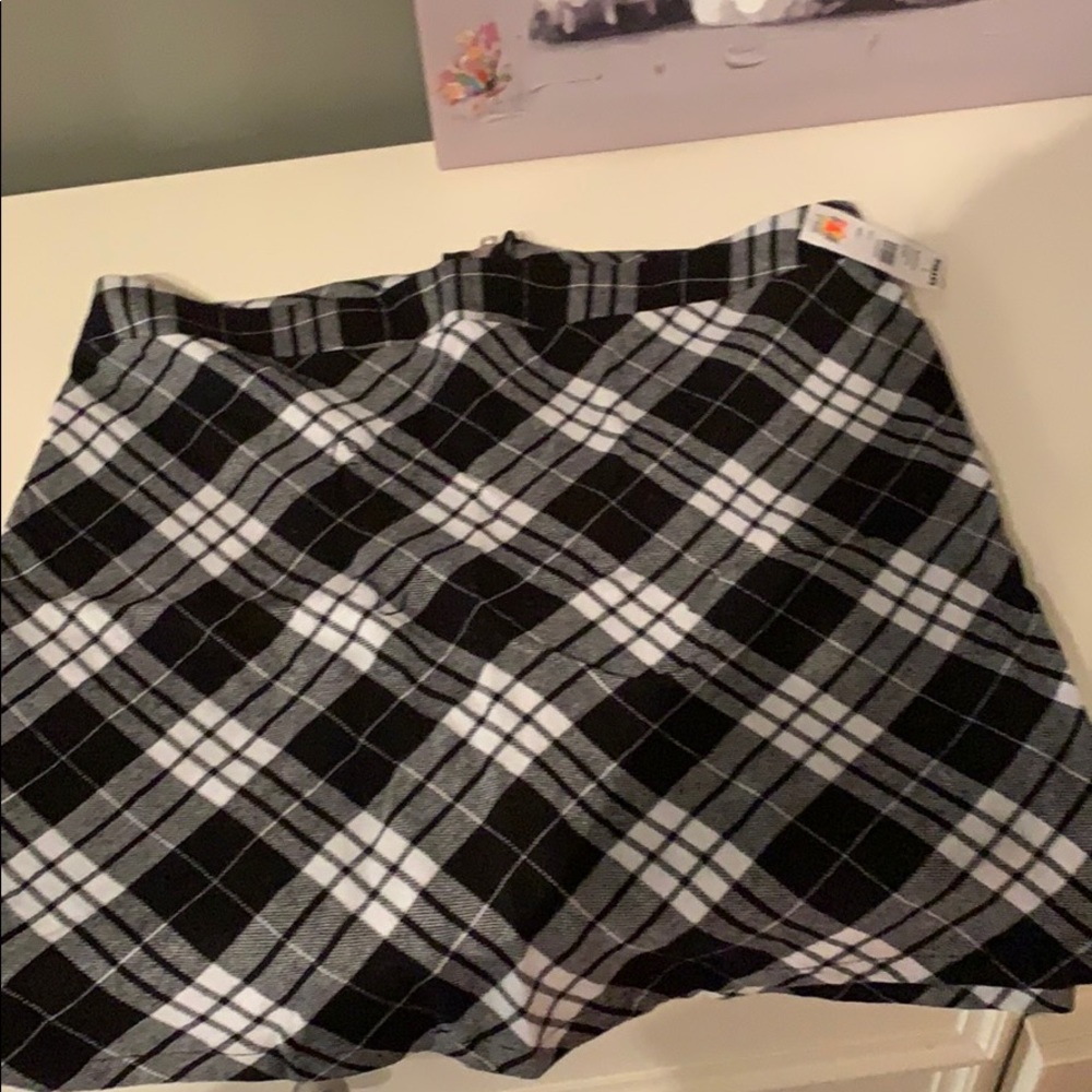 plaid skirt
